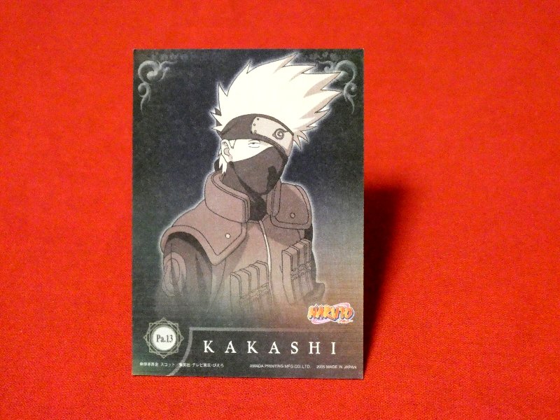 NARUTO ナルト AMADA2005 Trading Card KIRA CARD キラ エッチング カード トレカ KAKASHI カカシ PA.13 Trading Card