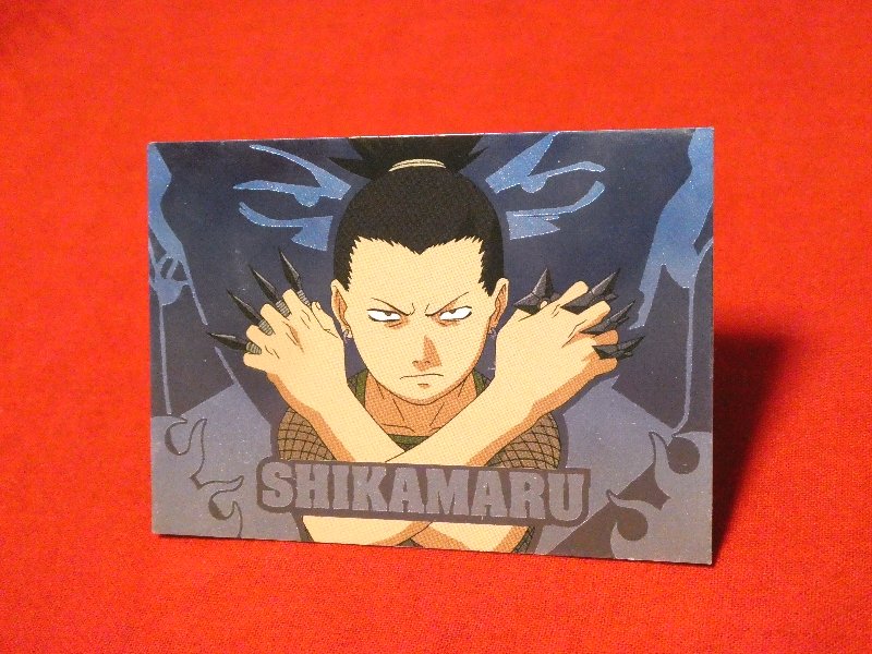 NARUTO ナルト AMADA Trading Card KIRA CARD キラ エッチング カード トレカ シカマル SHIKAMARU V-11 Trading Card