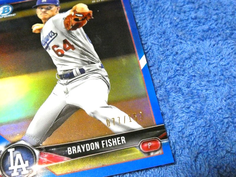 2018 TOPPS 野球 BASEBALL Trading Card KIRACARD キラカード トレカ ブレイドン・フィッシャー BRAYDON FISHER 150枚限定 BDC-82 Trading Card