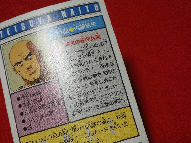 スラムダンク SLAM DUNK Trading Card カード トレカ 内藤鉄矢 #108 Trading Card