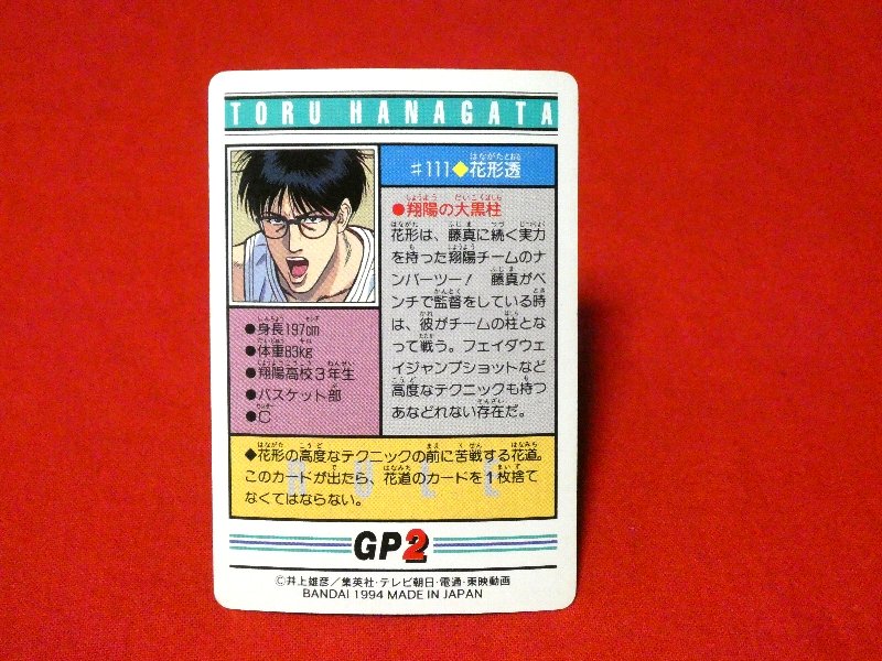 スラムダンク SLAM DUNK Trading Card カード トレカ 花形透 #111 Trading Card
