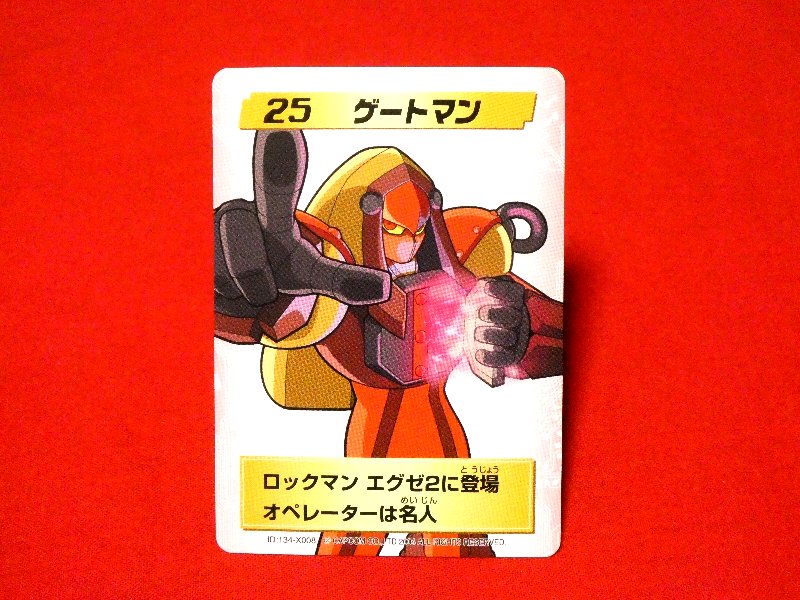 Mega Man Battle Network Series4 Rockman ロックマンエグゼ4 e; Trading Card カードトレカ 25ゲートマン Trading Card