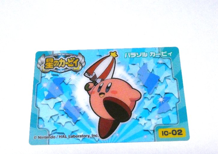 星のカービィ Kirby's Dream Land Trading Card クリア カードトレカ パラソルカービィ ic-02 Trading Card