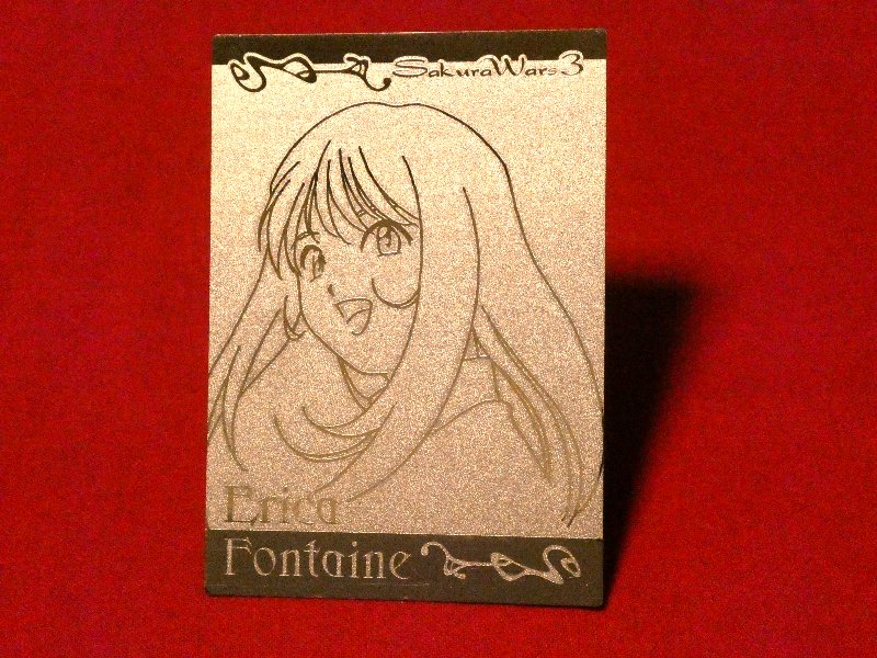 サクラ大戦３ Sakura Wars3 Trading Card KIRACARD キラカード トレカ E-02 erica Trading Card
