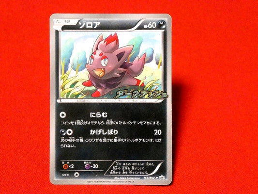 ポケットモンスター pocket monster Pokemon ポケモン Trading Card カード トレカ ゾロア 116BW-P PROMO Trading Card