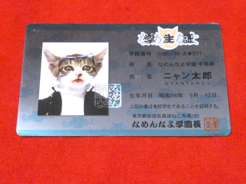 なめ猫 なめねこ Trading Card CARD parody CARD パロディ KIRA CARD キラカード トレカ ニャン太郎 Trading Card