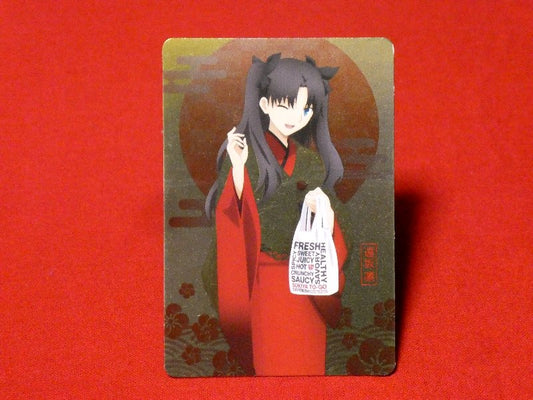 フェイト ステイナイト Fate/stay night×すき家 Trading Card KIRACARD キラカード トレカ 遠坂凛 Trading Card