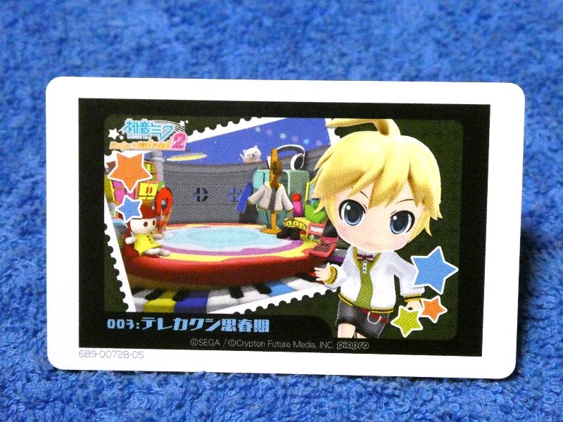 初音ミク プロジェクトミライ2 HATSUNE MIKU Trading Card AR カード トレカ 003＆004 テレカクシ思春期 ワールドイズマイン Trading Card