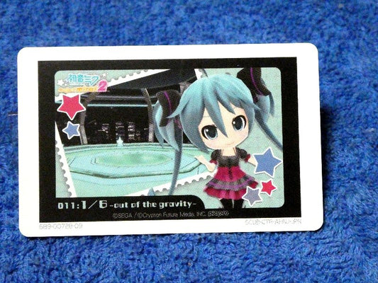 初音ミク プロジェクトミライ2 HATSUNE MIKU Trading Card AR カード トレカ 011＆012 OUTOFTHEGRAVITY 妄想スケッチ Trading Card