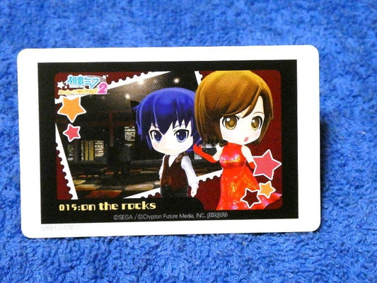 初音ミク プロジェクトミライ2 HATSUNE MIKU Trading Card AR カード トレカ 015＆016 ONTHEROCKS NOLOGIC Trading Card