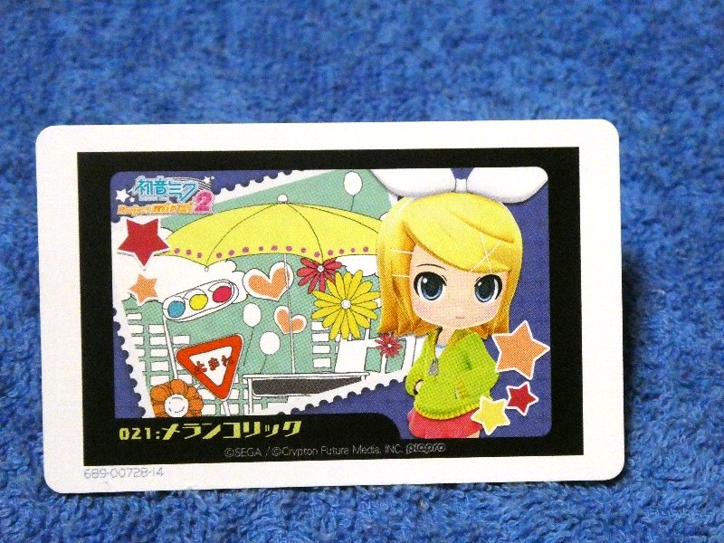 初音ミク プロジェクトミライ2 HATSUNE MIKU Trading Card AR カード トレカ 021＆022 メランコリック いーあるふぁんくらぶ Trading Card