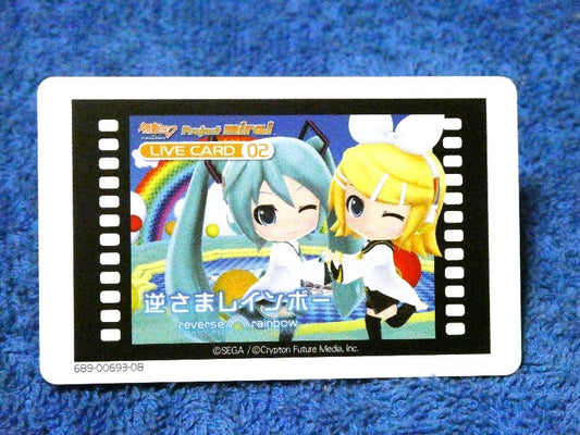 初音ミク プロジェクトミライ HATSUNE MIKU Trading Card AR カード トレカ livecard02 逆さまレインボー Trading Card