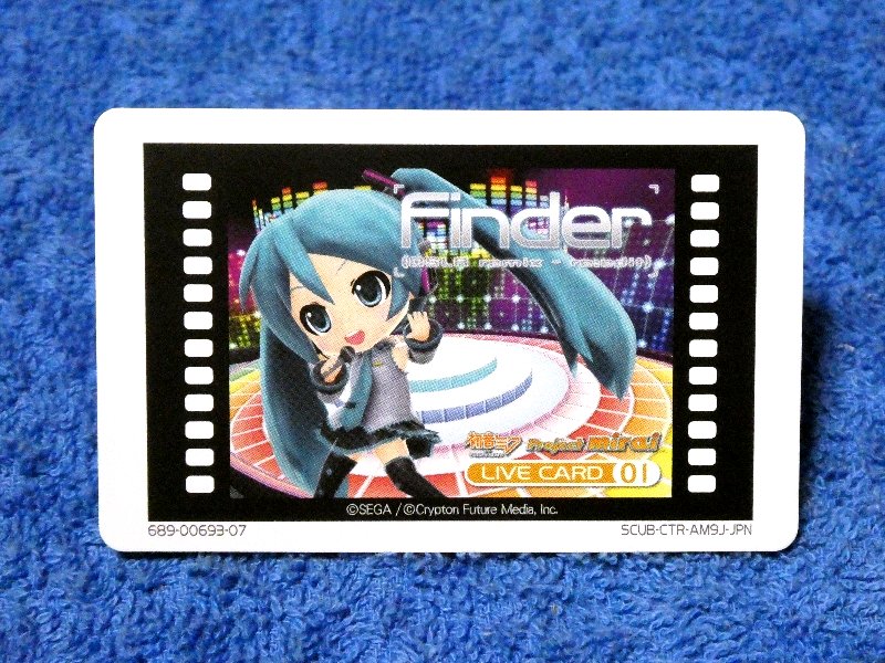 初音ミク プロジェクトミライ HATSUNE MIKU Trading Card AR カード トレカ livecard01 Trading Card