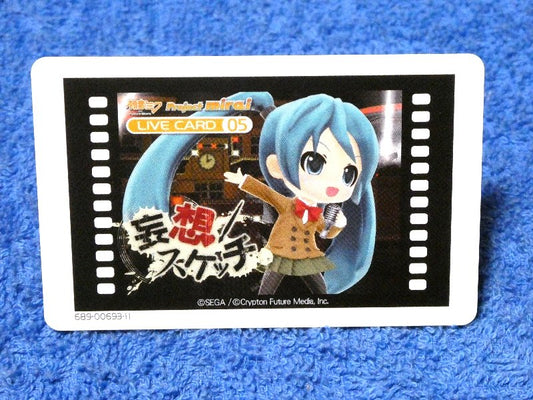 初音ミク プロジェクトミライ HATSUNE MIKU Trading Card AR カード トレカ lLIVECARD05 妄想スケッチ Trading Card