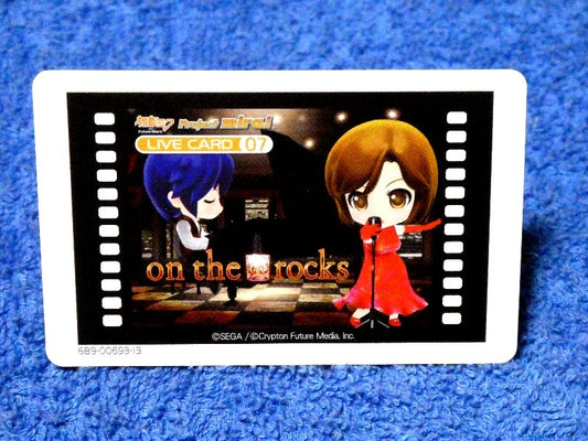 初音ミク プロジェクトミライ HATSUNE MIKU Trading Card AR カード トレカ lLIVECARD07 ONTHEROCKS Trading Card