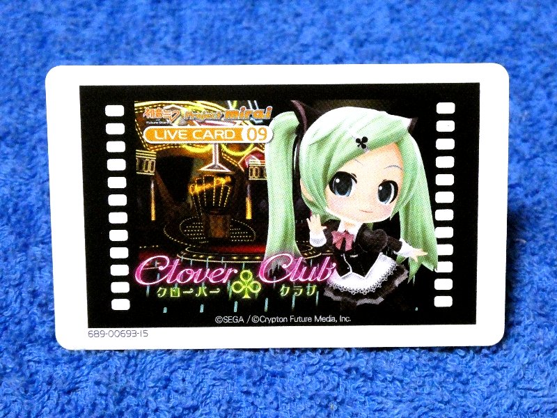 初音ミク プロジェクトミライ HATSUNE MIKU Trading Card AR カード トレカ lLIVECARD09 CLOVERCLUB Trading Card