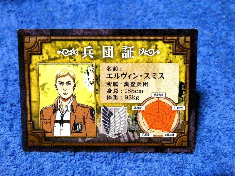 進撃の巨人 Attack on Titan Trading Card カード トレカ エルヴィン・スミス Trading Card