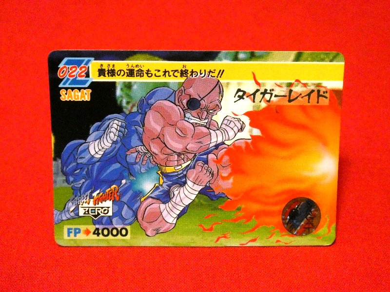 ストリートファイター ZERO Street Fighter Trading Card カード トレカ SAGAT サガット 022 Trading Card
