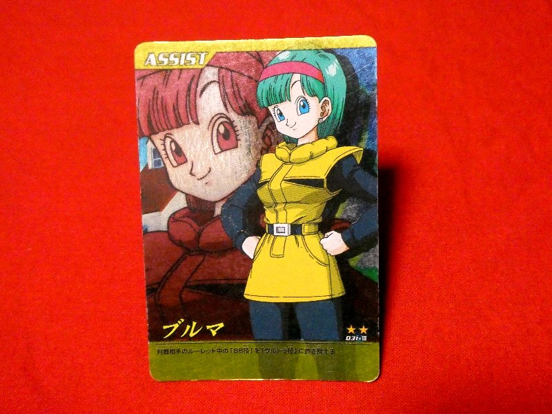 ドラゴンボール Z dragon ball Trading Card KIRA CARD キラ カード トレカ ブルマ 031-Ⅲ Trading Card