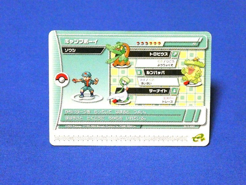 ポケットモンスター pocket monster Pokemon POKÉMON ポケモン Trading Card バトルカードe+エメラルド カード トレカ キャンプボーイ P01 Trading Card