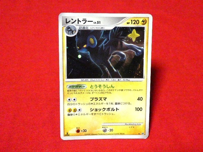 ポケットモンスター pocket monster Pokemon POKÉMON ポケモン Trading Card KIRACARD キラ トレーディングカード トレカ レントラー DP5 1EDITION Trading Card